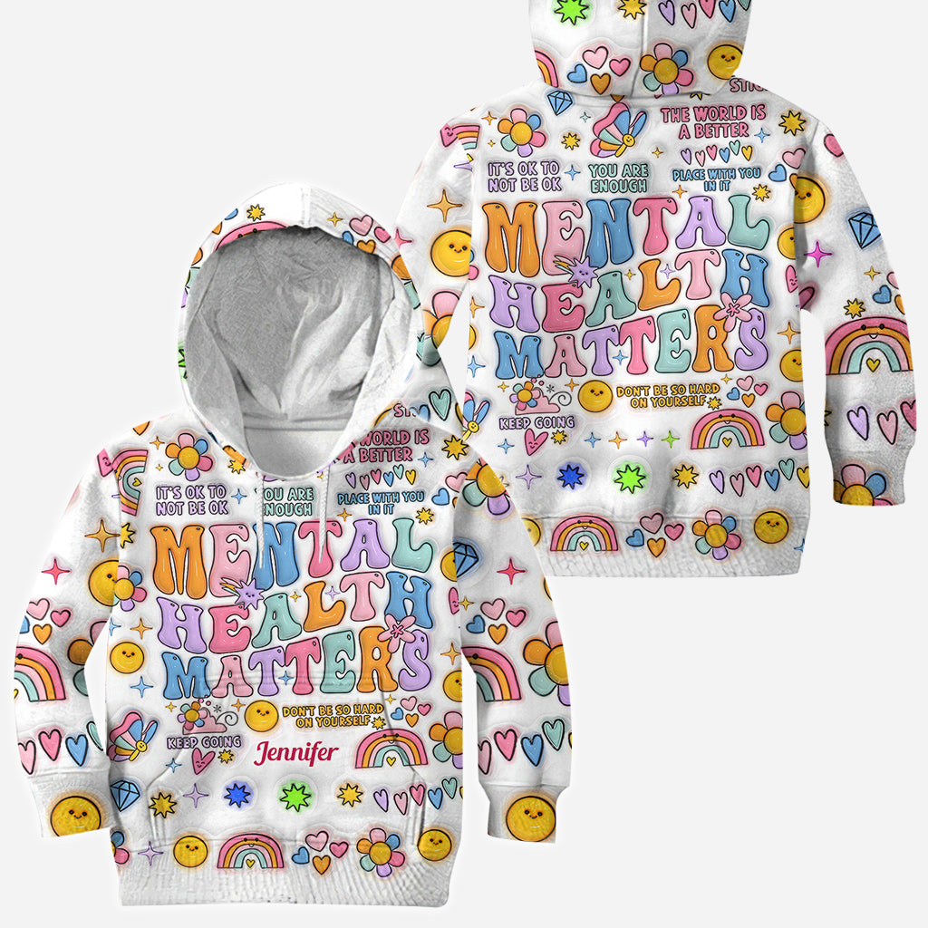 Mental Health Matter - Personalized Mental Health Awareness All Over Shirt