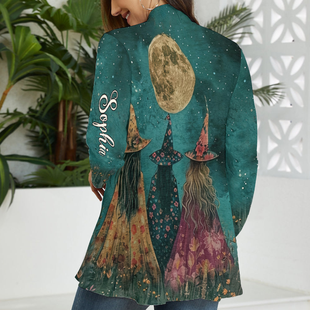 Moonlit Witches' Night - Personalized Witch Cardigan