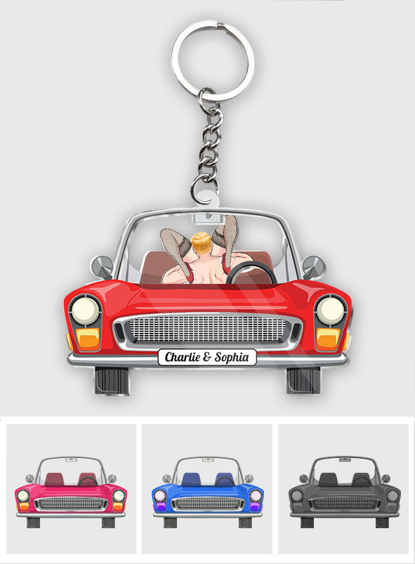 Love Journey Of Us - Personalized Couple Shaker Keychain