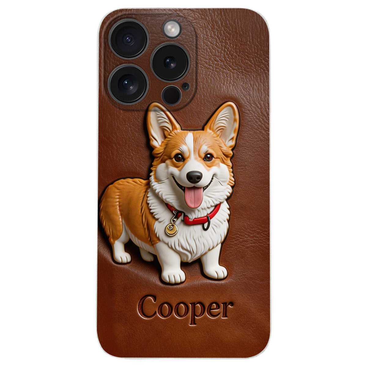 Custom Any Photo - Personalized Dog Leather Phone Case