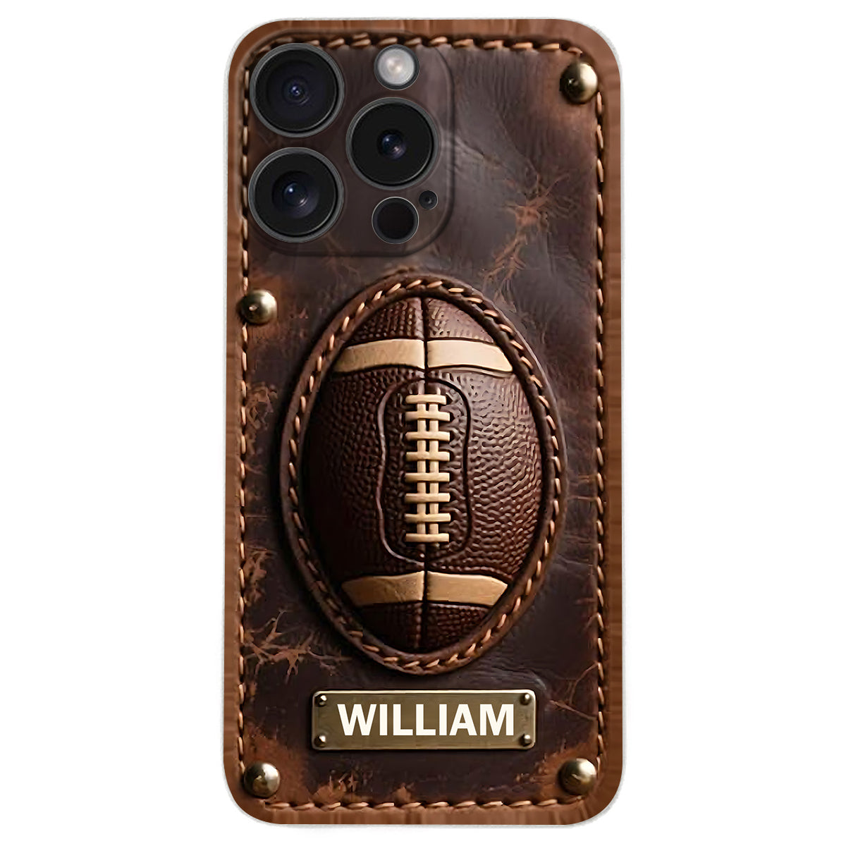 Gameday - Personalized Football Leather Phone Case