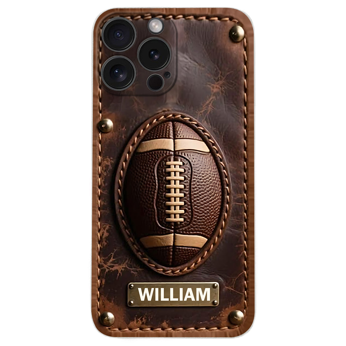 Gameday - Personalized Football Leather Phone Case