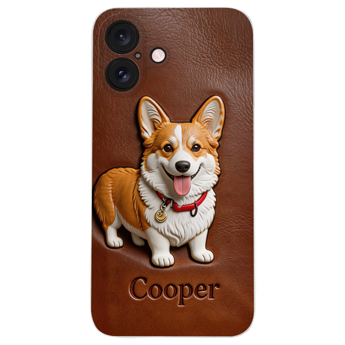 Custom Any Photo - Personalized Dog Leather Phone Case