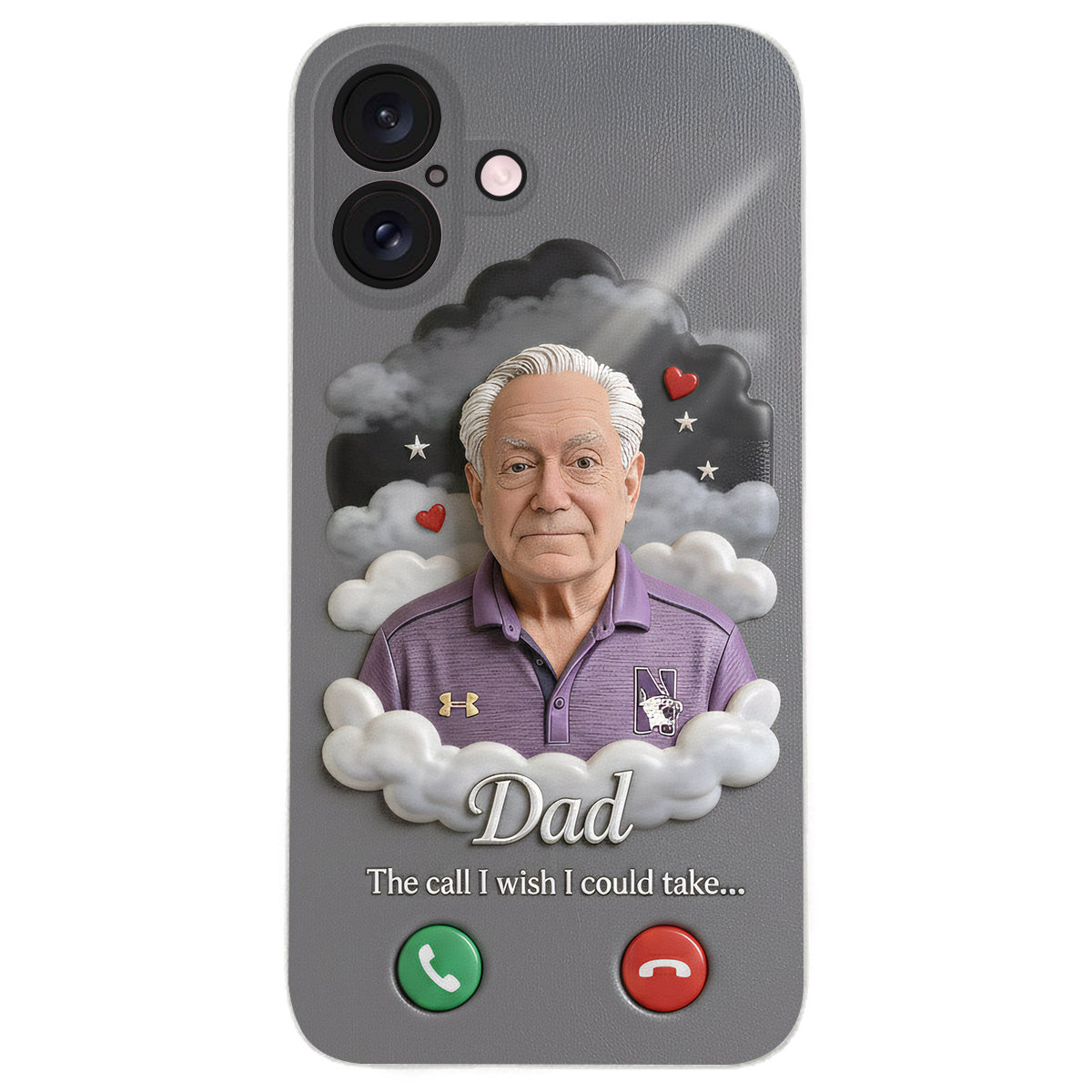 The Call I Wish I Could Take... - Personalized Memorial Leather Phone Case