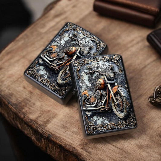 Il est temps de rouler - Briquet de motard personnalisé