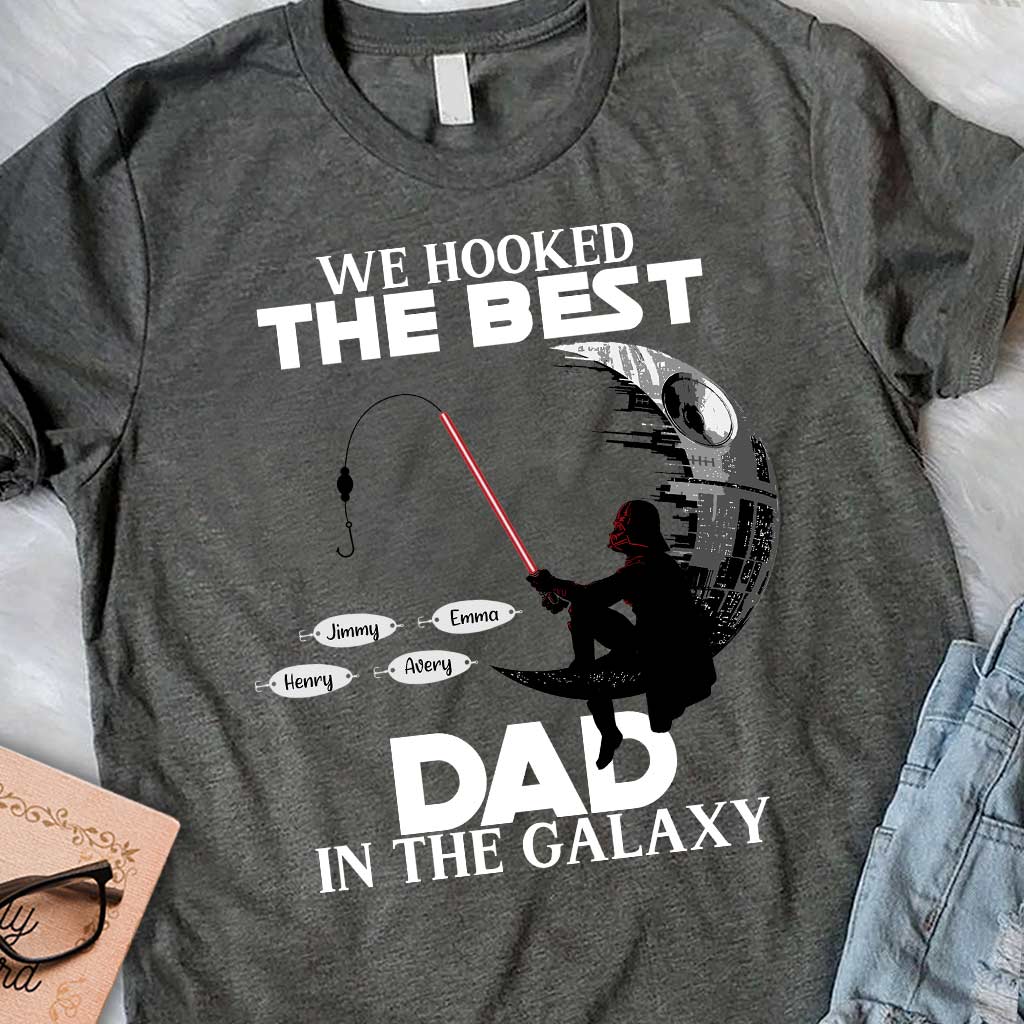 Hooked On Being Papa - Personalized Father's Day Fishing T-shirt and Hoodie