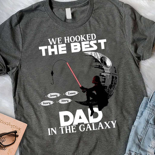 Hooked On Being Papa - Personalized Father's Day Fishing T-shirt and Hoodie