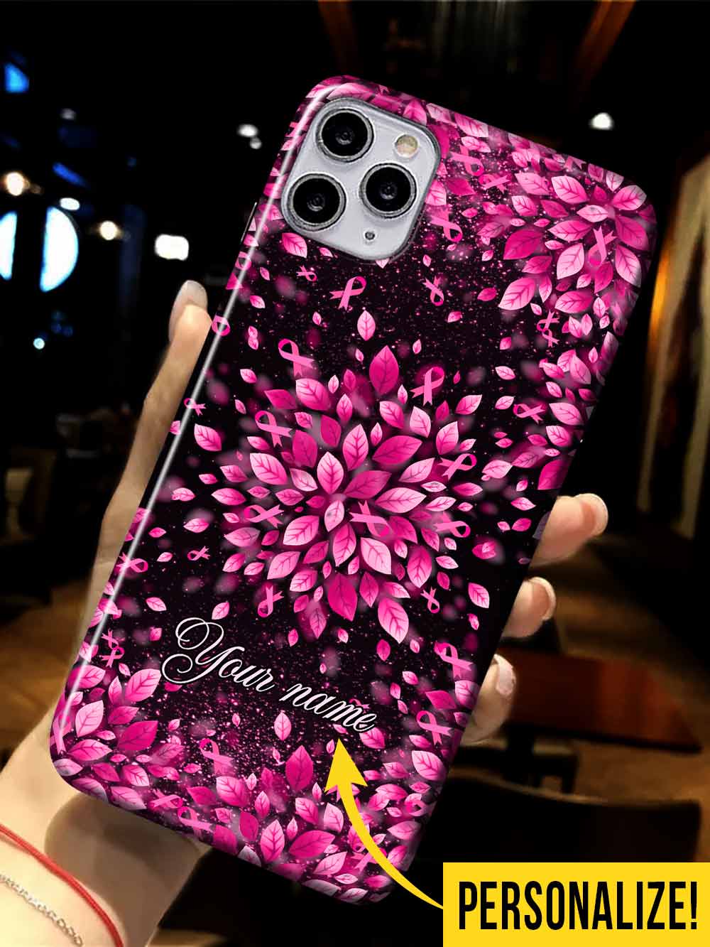 Faith Hope Love - Breast Cancer Awareness Personalized Phone Case