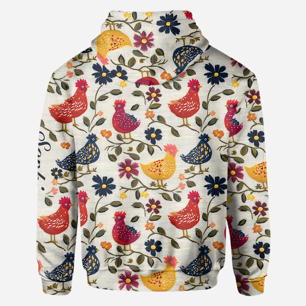 Amoureux des poulets - T-shirt personnalisé à motifs de poulets