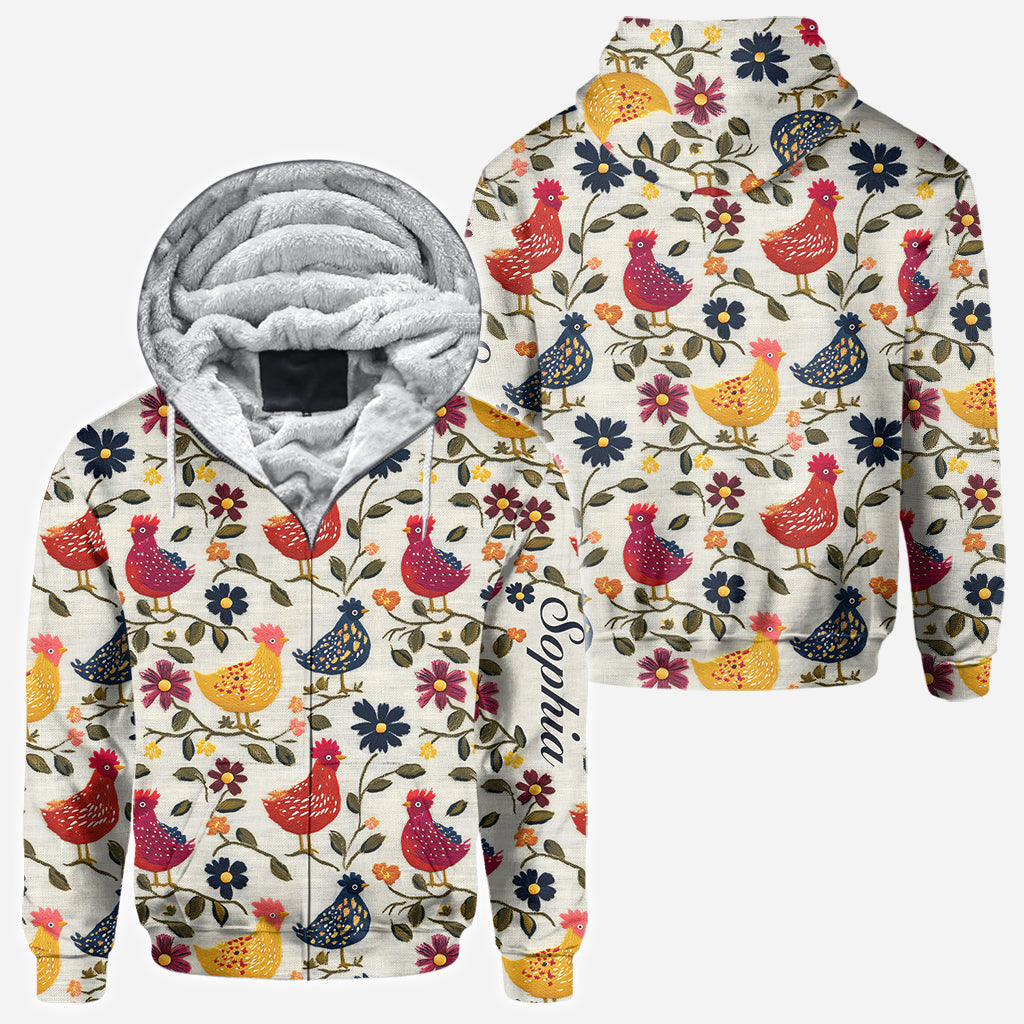 Amoureux des poulets - T-shirt personnalisé à motifs de poulets