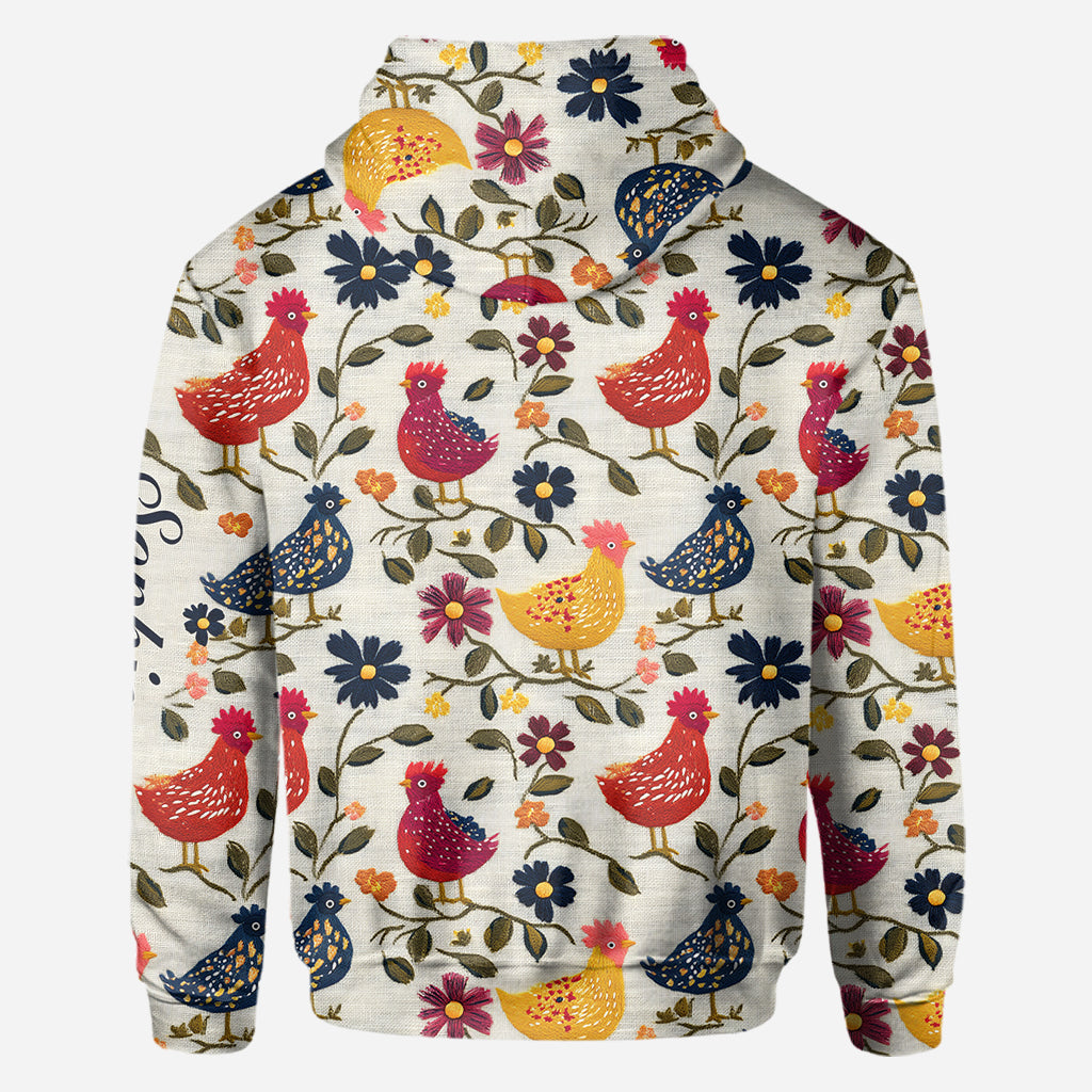 Amoureux des poulets - T-shirt personnalisé à motifs de poulets