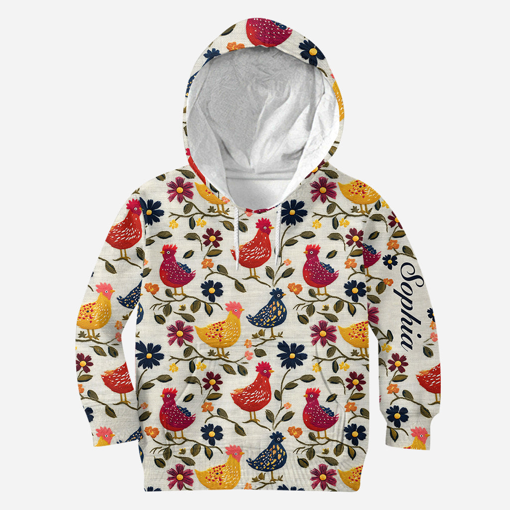 Amoureux des poulets - T-shirt personnalisé à motifs de poulets