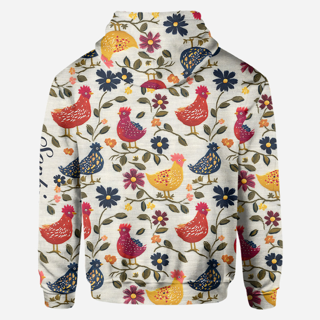 Amoureux des poulets - T-shirt personnalisé à motifs de poulets