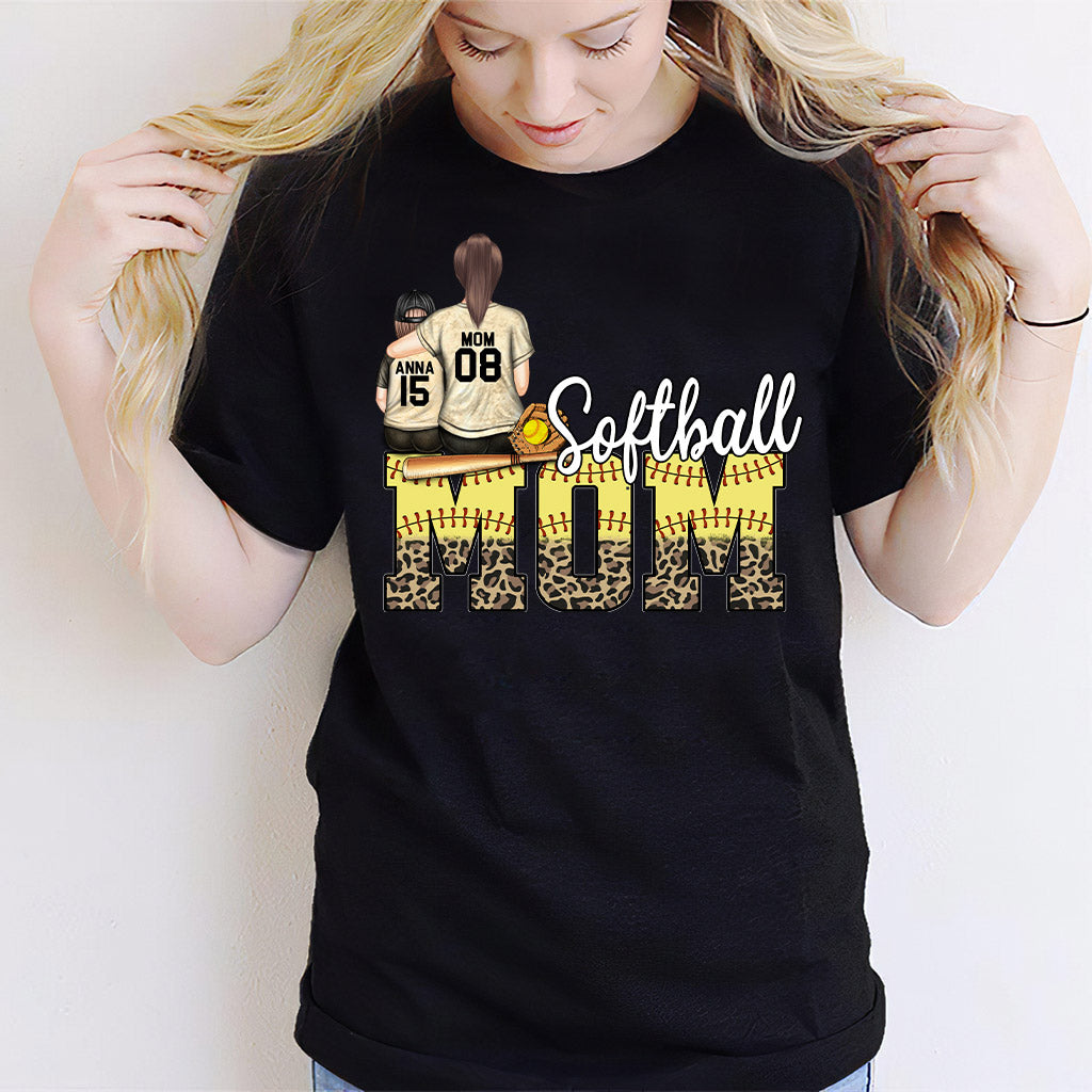 Softball Mom - Softball gift for mom - Personalized T-shirt And Hoodie