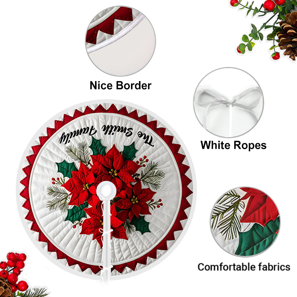 Merry Christmas - Personalized Family Tree Skirt