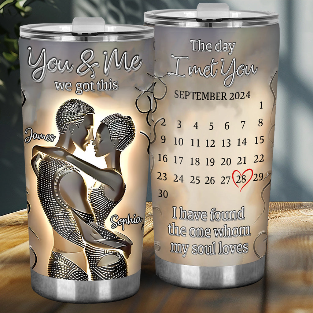 „It's You & Me“ – personalisierter Becher für Afroamerikaner