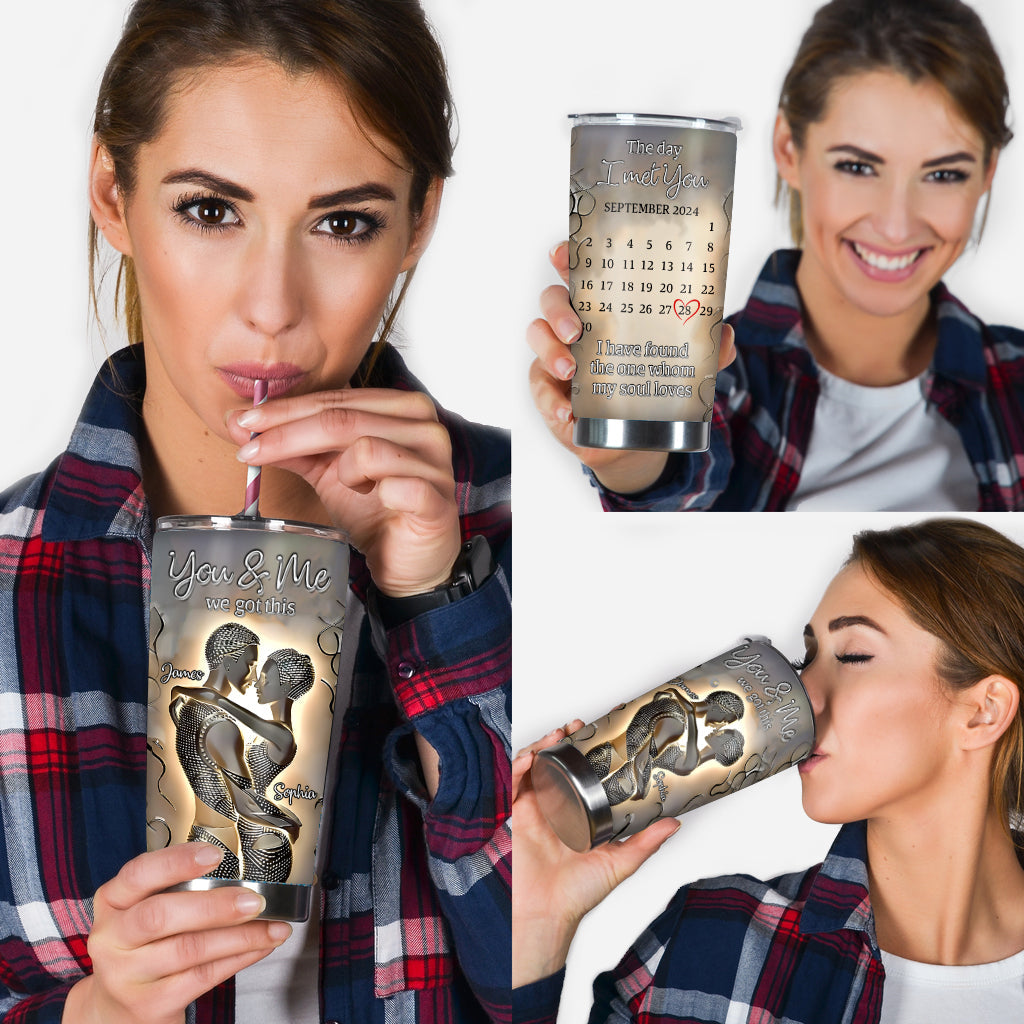 „It's You & Me“ – personalisierter Becher für Afroamerikaner