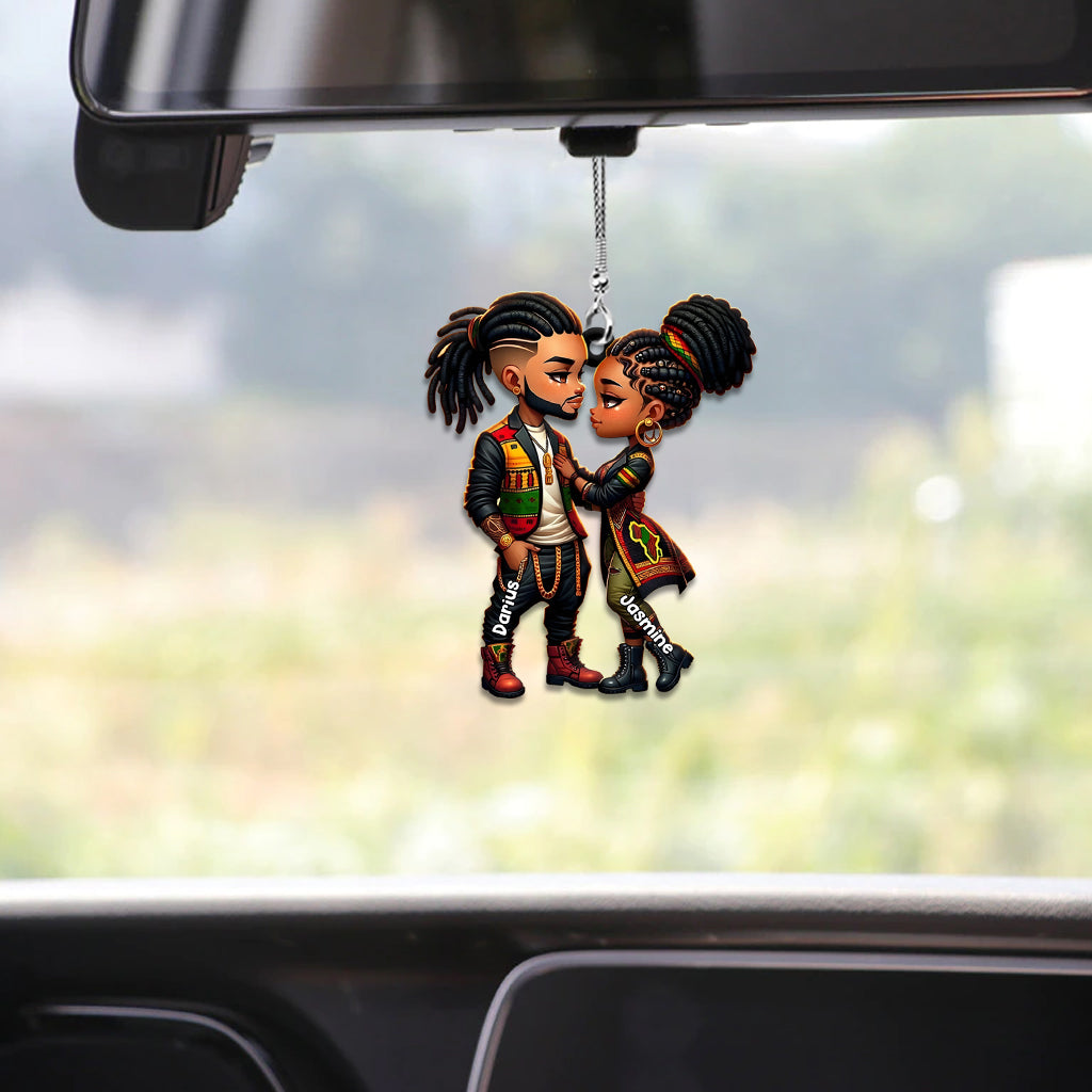 You Are My King & I Am Your Queen - Personalized African American Car Ornament