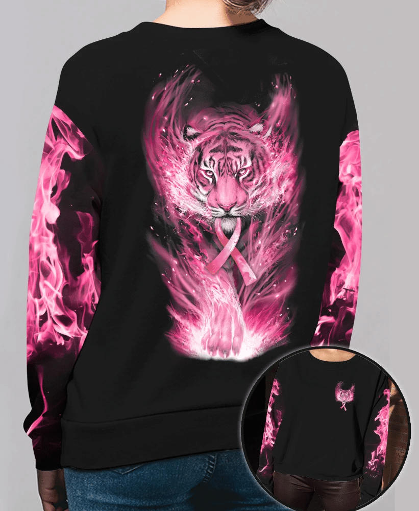 Breast Cancer Awareness Tiger - Breast Cancer Awareness All Over T-shirt and Hoodie 0822