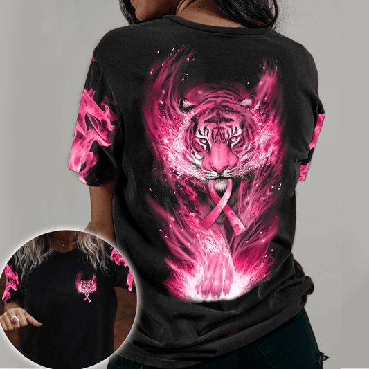 Breast Cancer Awareness Tiger - Breast Cancer Awareness All Over T-shirt and Hoodie 0822