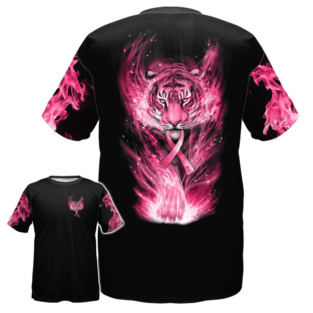 Breast Cancer Awareness Tiger - Breast Cancer Awareness All Over T-shirt and Hoodie 0822