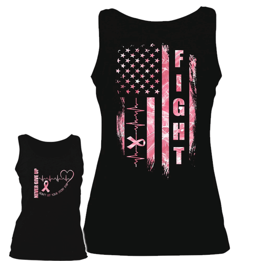 Never Give Up - Breast Cancer Awareness All Over T-shirt and Hoodie 0822