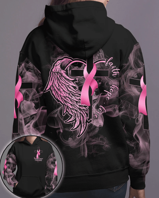 Faith Hope Love - Breast Cancer Awareness All Over T-shirt and Hoodie 0822