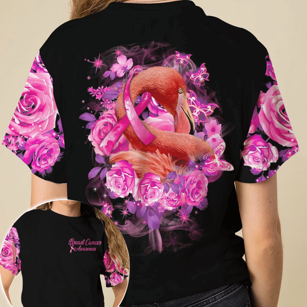 Flamingo Breast Cancer Awareness - Breast Cancer Awareness All Over T-shirt and Hoodie 0822