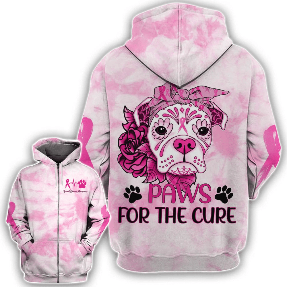 Paws For The Cure – T-Shirt und Hoodie zur Sensibilisierung für Brustkrebs 0822