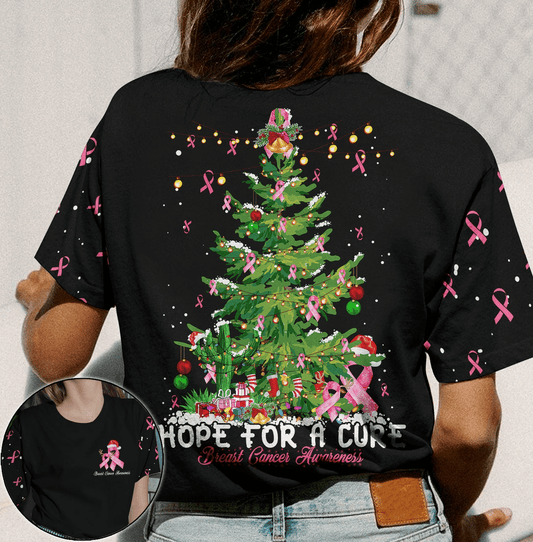 Hope For A Cure Breast Cancer - Breast Cancer Awareness All Over T-shirt and Hoodie 0822