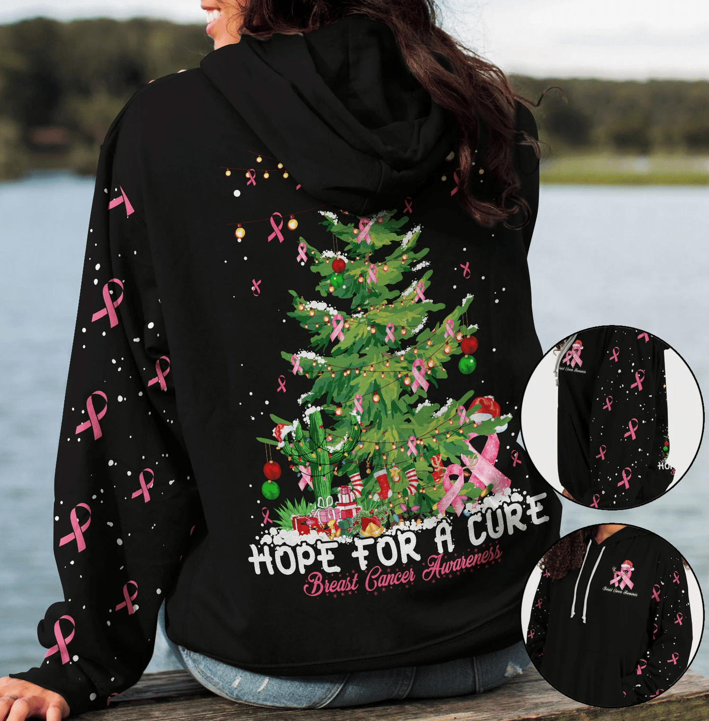 Hoffnung auf Heilung von Brustkrebs – T-Shirt und Hoodie zur Sensibilisierung für Brustkrebs 0822