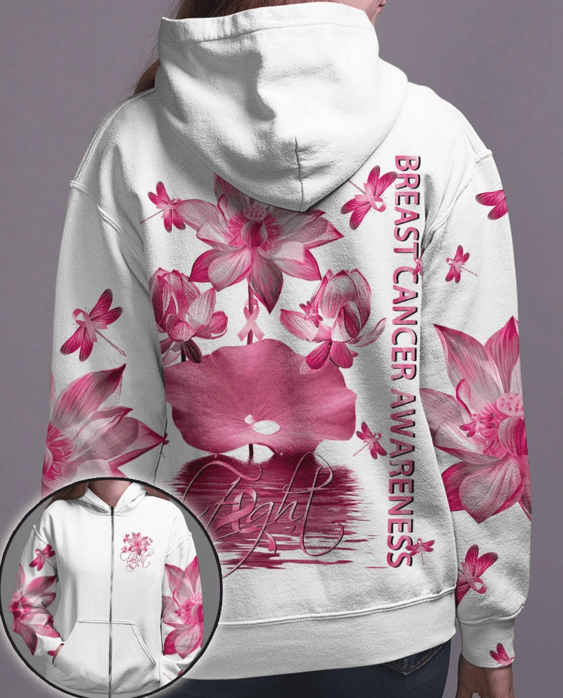 Pink Lotus Faith – T-Shirt und Hoodie zur Sensibilisierung für Brustkrebs (0822)