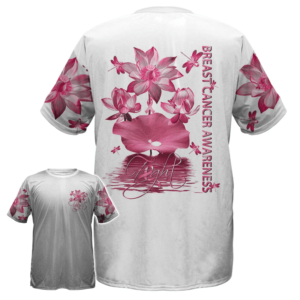 Pink Lotus Faith – T-Shirt und Hoodie zur Sensibilisierung für Brustkrebs (0822)