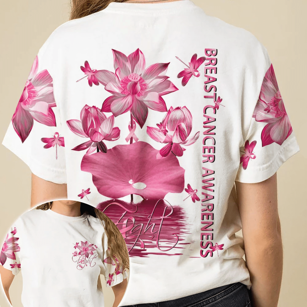 Pink Lotus Faith – T-Shirt und Hoodie zur Sensibilisierung für Brustkrebs (0822)