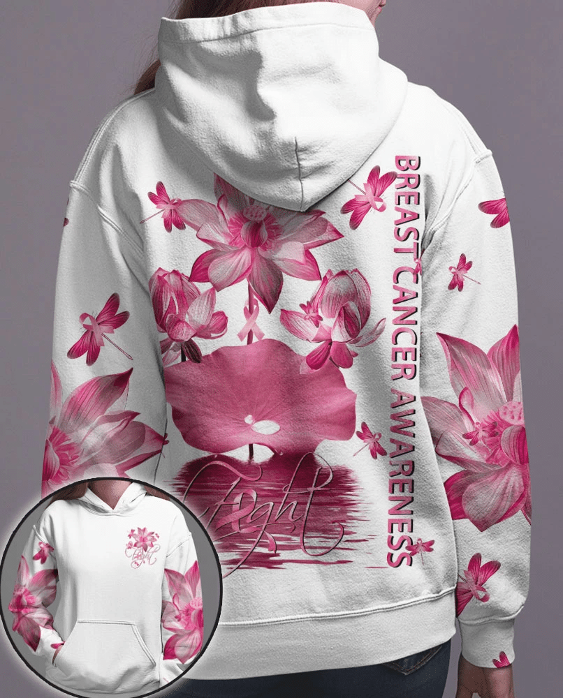 Pink Lotus Faith – T-Shirt und Hoodie zur Sensibilisierung für Brustkrebs (0822)