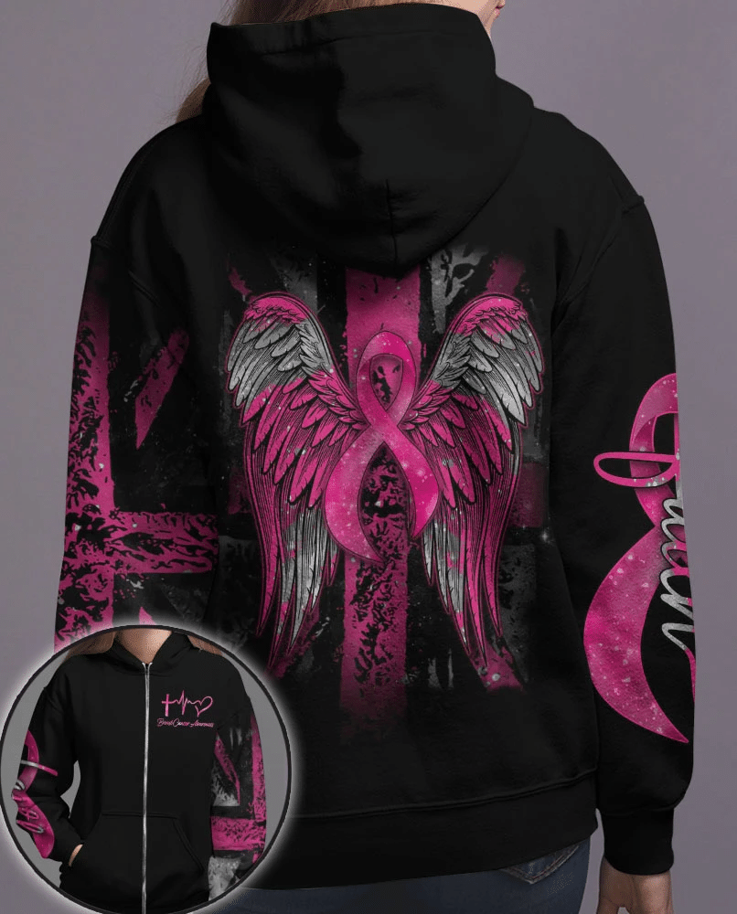 Breast Cancer Wing - Breast Cancer Awareness All Over T-shirt and Hoodie 0822