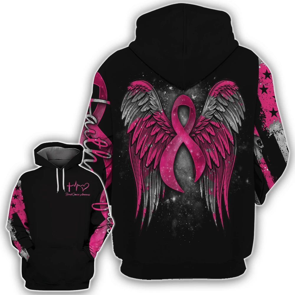 Faith – T-Shirt und Hoodie zur Sensibilisierung für Brustkrebs 0822