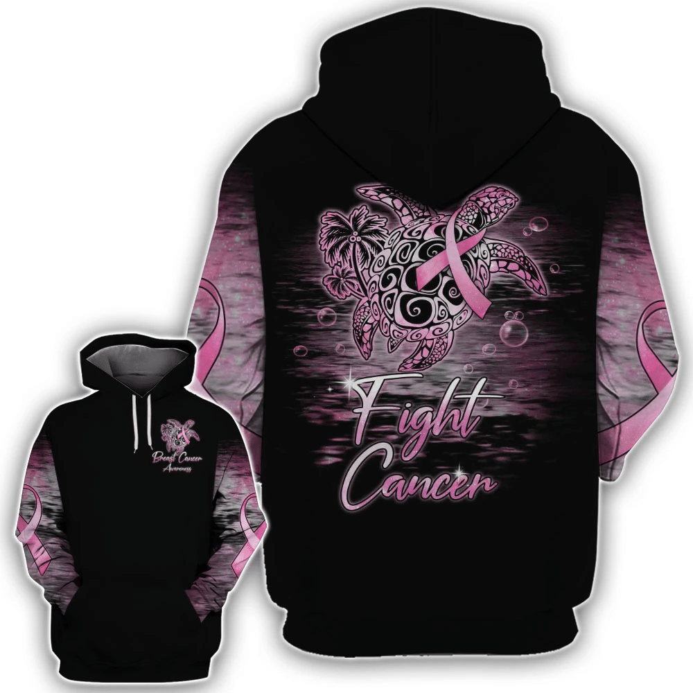 Fight Cancer - Breast Cancer Awareness All Over T-shirt and Hoodie 0822