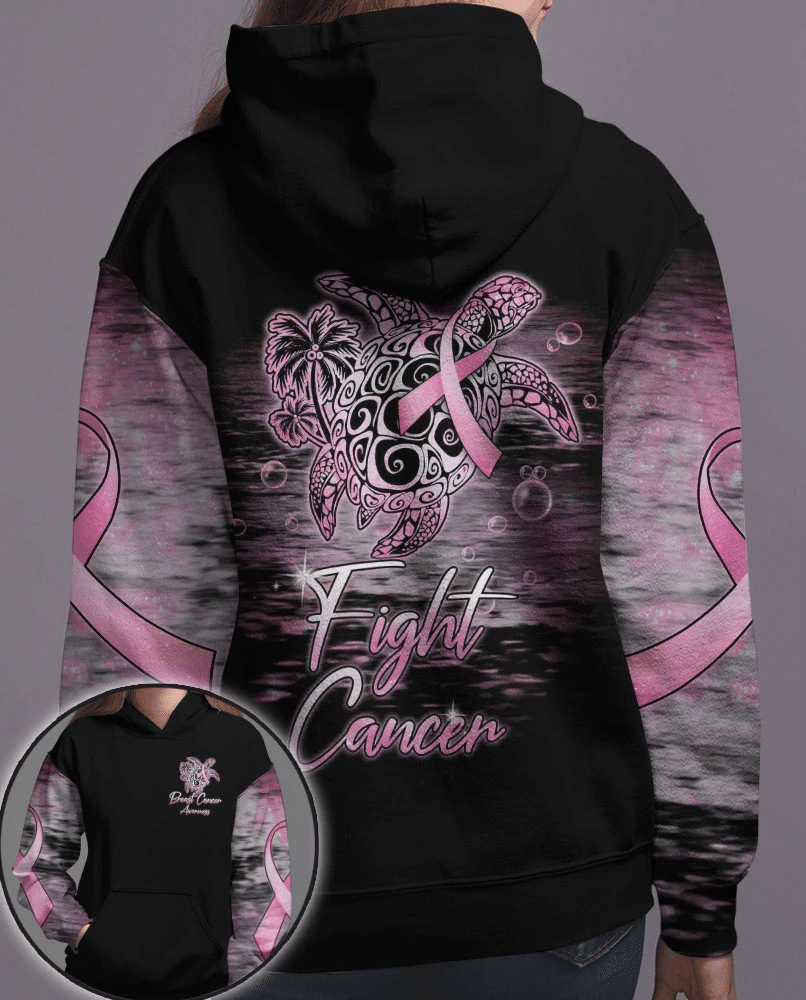 Fight Cancer - Breast Cancer Awareness All Over T-shirt and Hoodie 0822