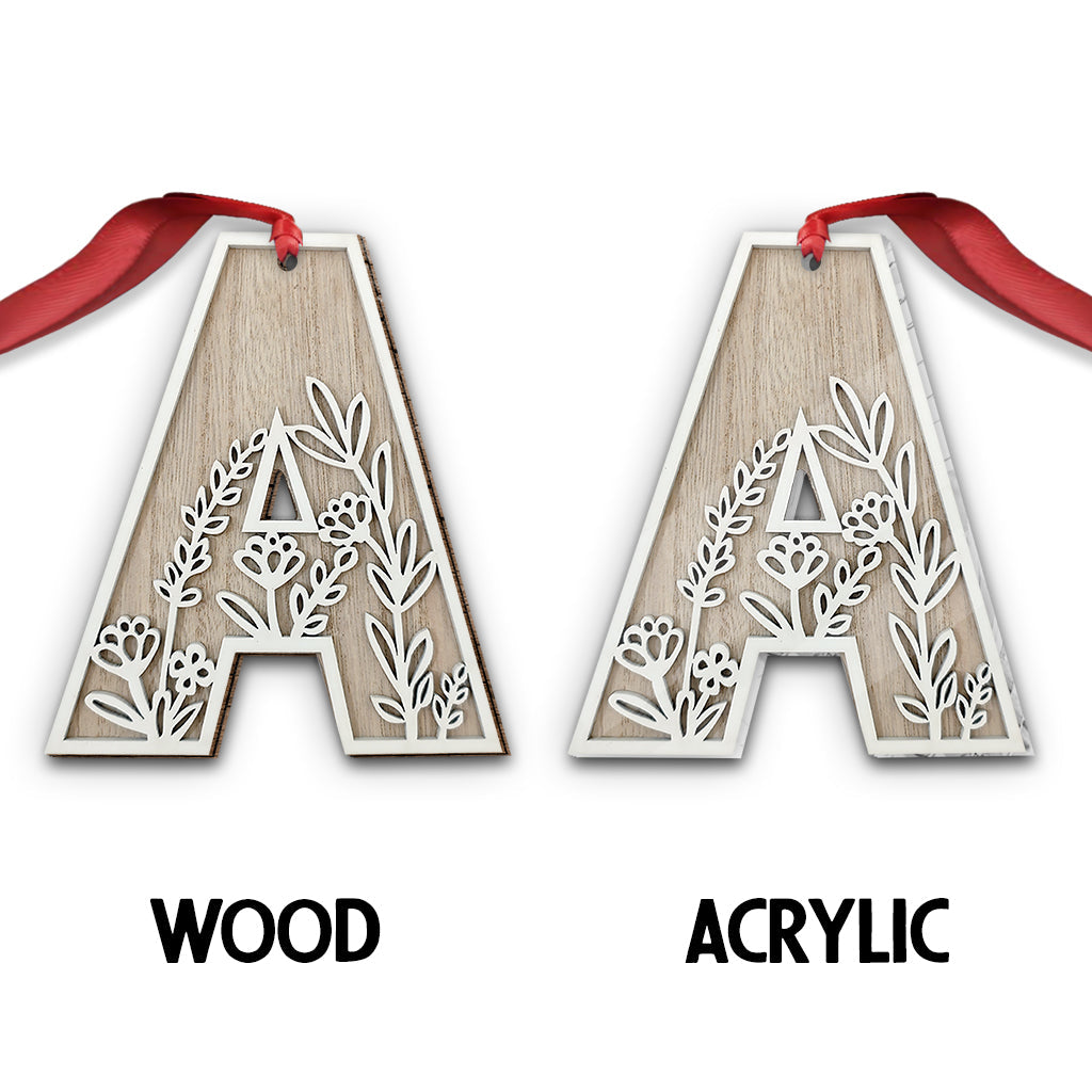 Wunderschöner Blumenbuchstabe – personalisierte Gartendekoration