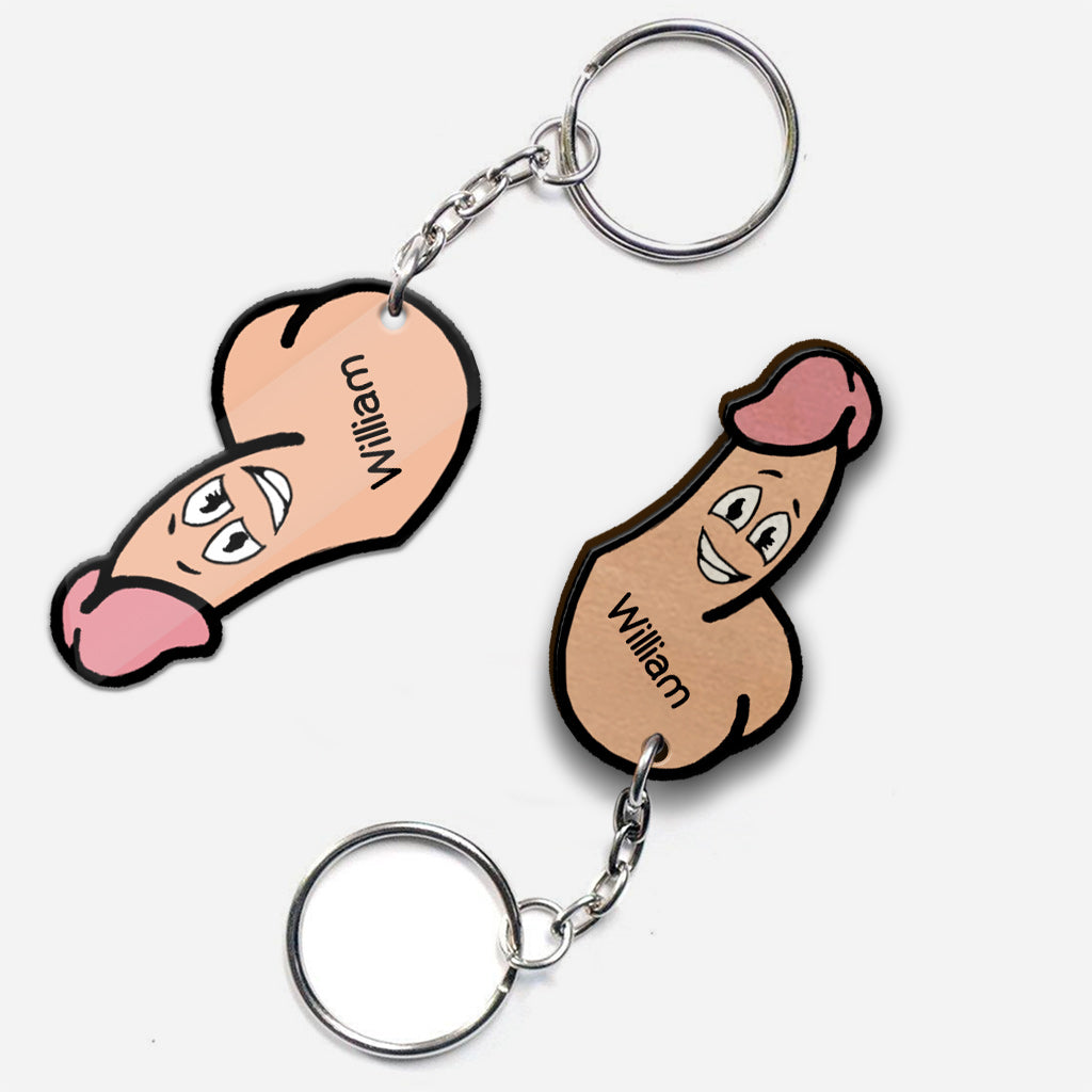 Couple Perfect Match - Personalized Couple Keychain