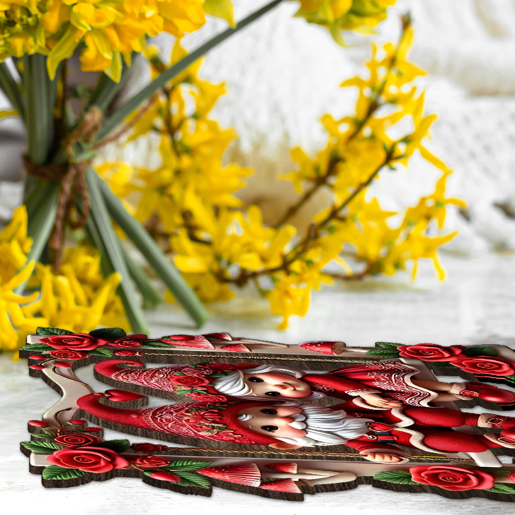 Lovely Gnome Couple - Personalized Couple 1 Layered Big Freestanding