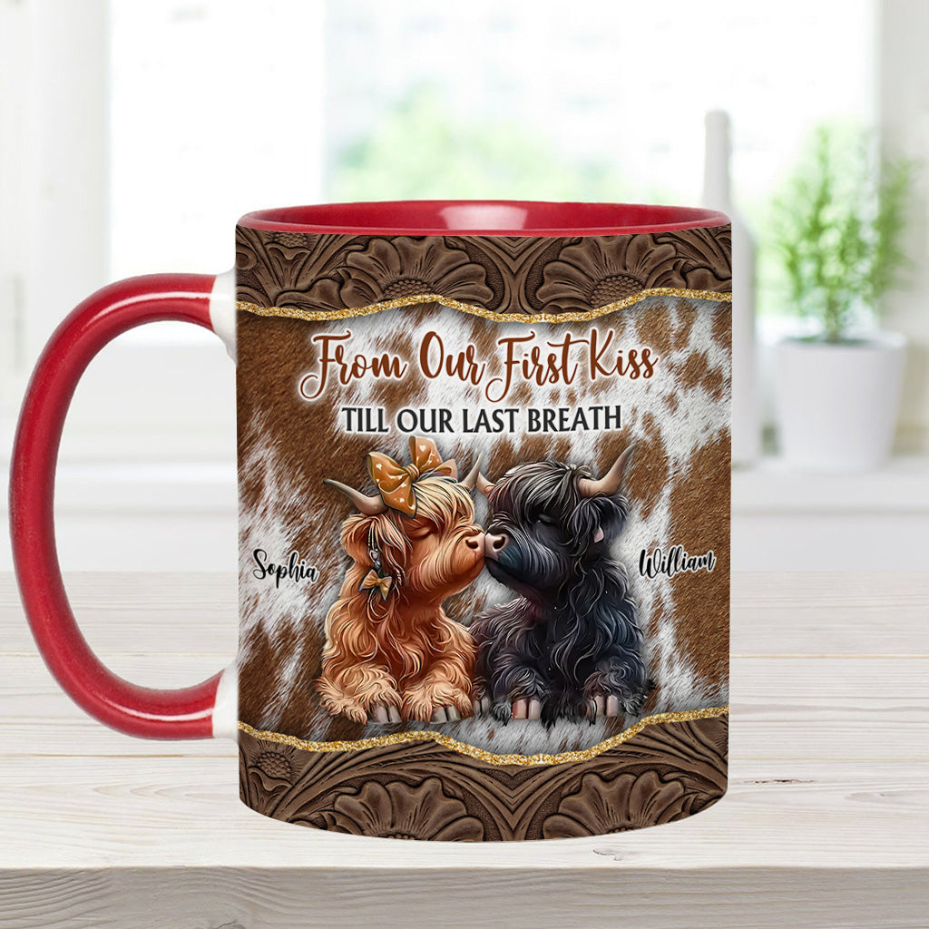 Von unserem ersten Kuss bis zu unserem letzten Atemzug – personalisierte Tasse