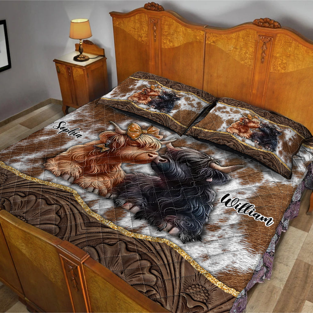 De notre premier baiser à notre dernier souffle - Ensemble de courtepointe personnalisé