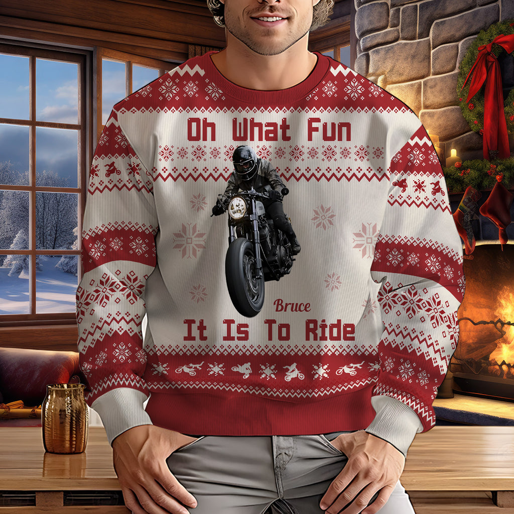 Oh, wie viel Spaß es macht zu fahren – personalisierter Biker-Ugly-Sweater