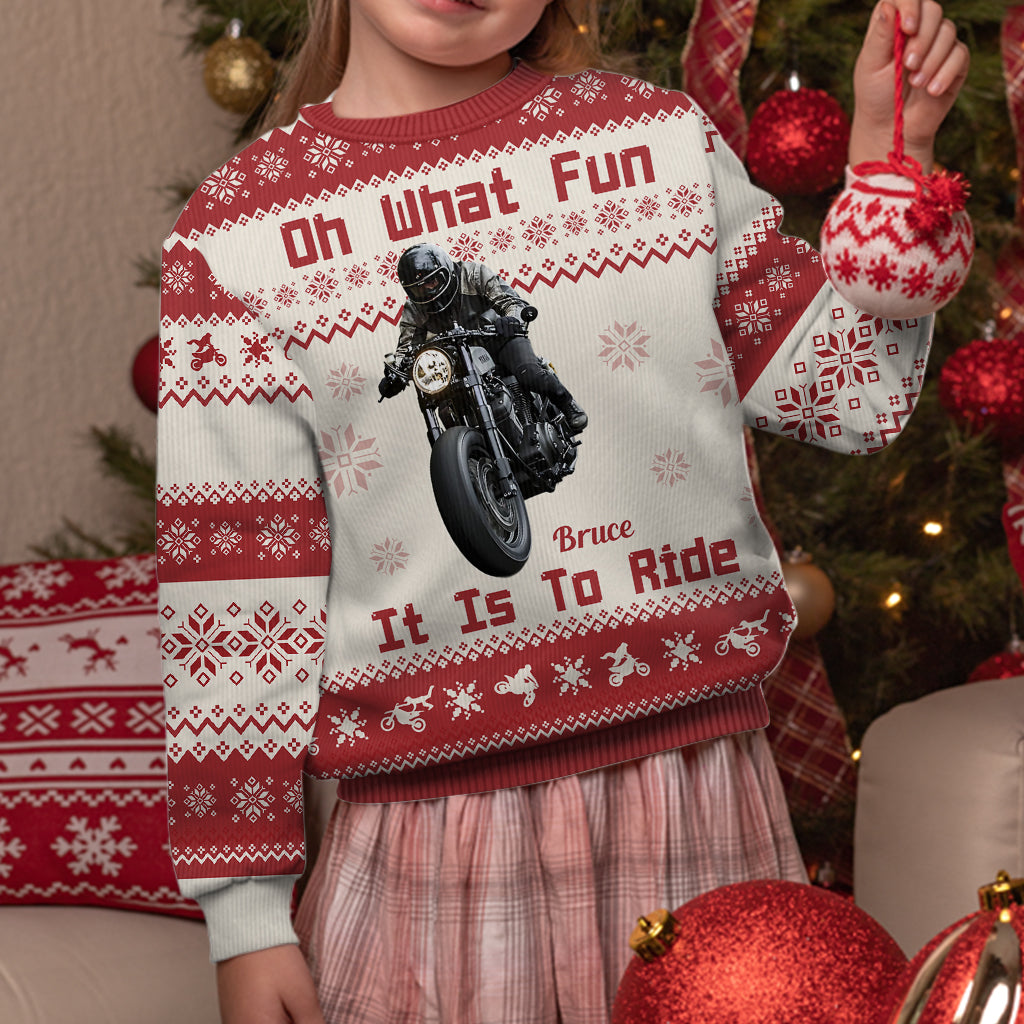 Oh, wie viel Spaß es macht zu fahren – personalisierter Biker-Ugly-Sweater