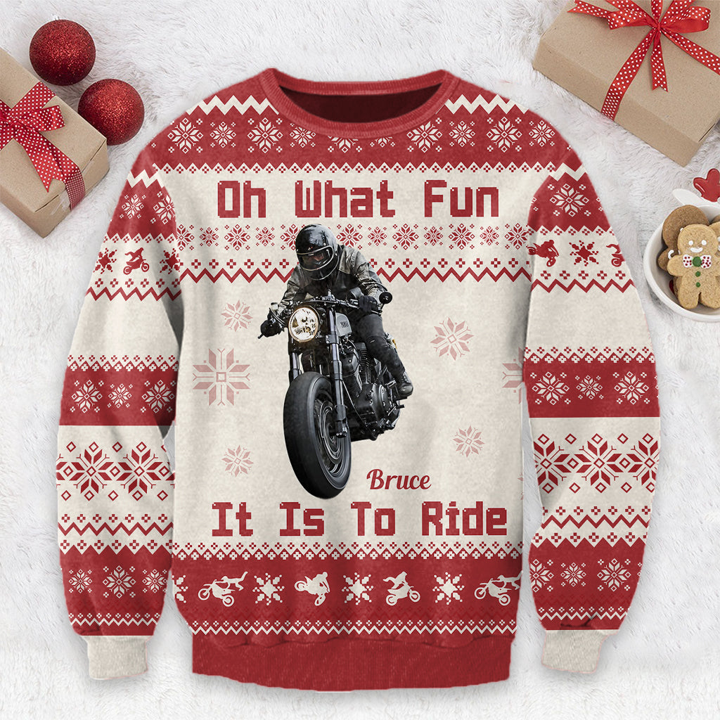 Oh, wie viel Spaß es macht zu fahren – personalisierter Biker-Ugly-Sweater