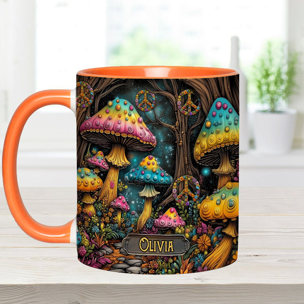 Magic Mushroom - Personalized Hippie Accent Mug