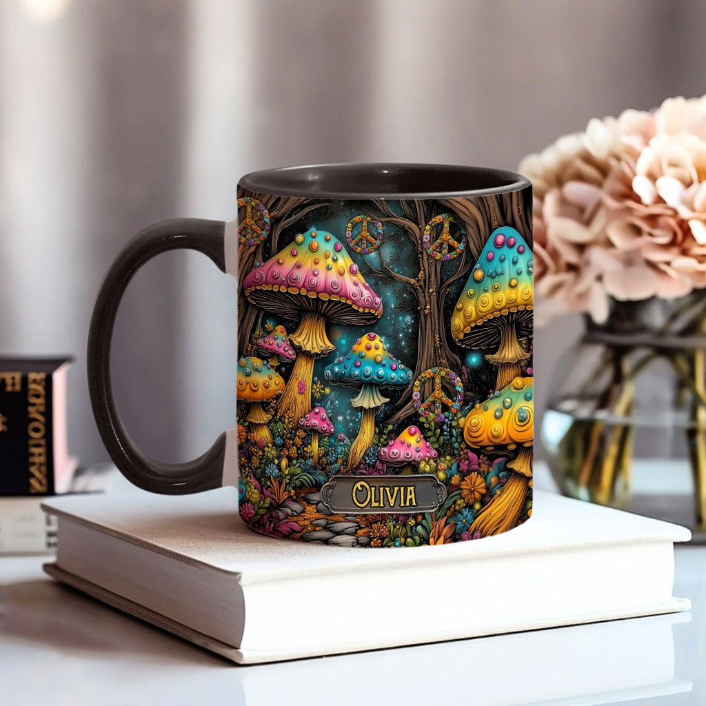 Magic Mushroom - Personalized Hippie Accent Mug