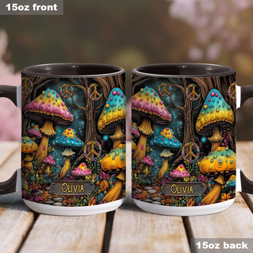 Magic Mushroom - Personalized Hippie Accent Mug